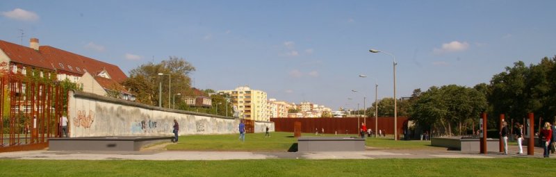Rester af Muren i Bernauer Strasse