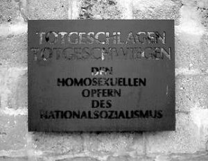 Plakette ved Sachsenhausen museet