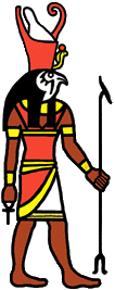Falkeguden Horus i Edfu templet