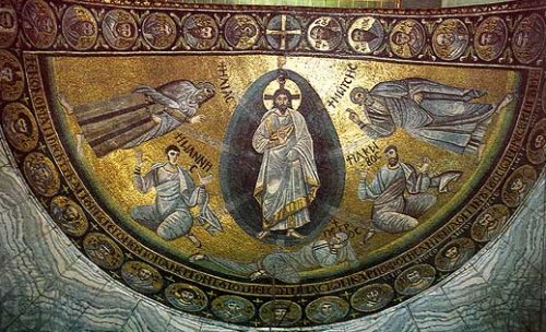 Jesu Forklarelse, mosaik i St Katharina klostret