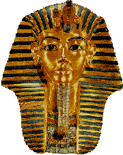 Tutankhamons dødsmaske på Det egyptiske museum i Cairo