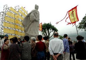 Statue af Zheng He i byen Changle i Fujian provinsen, Kina