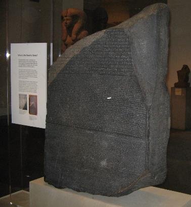Rosettastenen på british Museum
