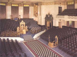 Mødesalen i Freemasons' Hall i London