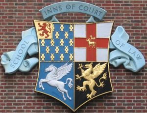 Kombineret våbenskjold for de fire 8'inns of the court' i London