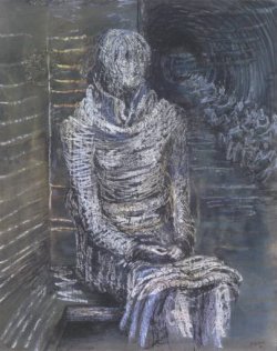 'Woman Seated in the Underground', Henry Moore, 1941