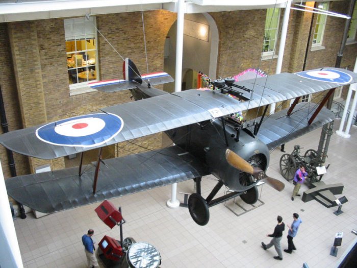 Sopwith Camel, udstillet på Imperial War Museum, London