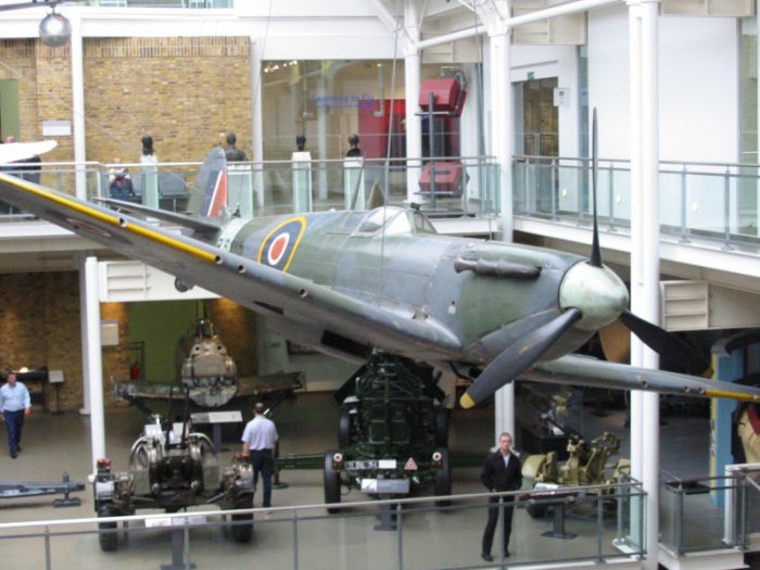 Spitfire Mark 2A, udstillet på Imperial War Museum, London