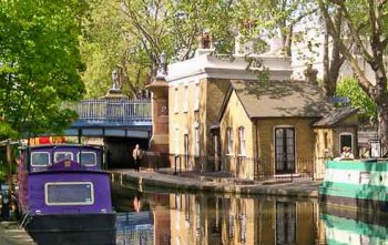 Junction House ved Regents Canal i Little Venice, London