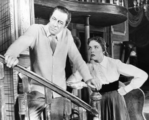 Rex Harrison og Julia Andrews som professor Higgins og blomsterpigen Eliza i My Fair Lady, 1956.