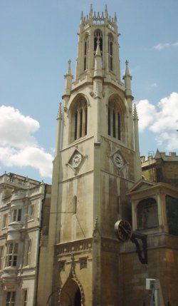St Dunstans in the West på Fleet Street i London