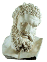 Herakles, statuen st�r i det ark�ologiske museum i Napoli