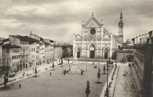 Gl kort med Santa Croce