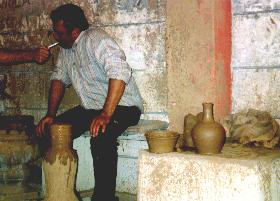 Besg hos pottemager i Avanos