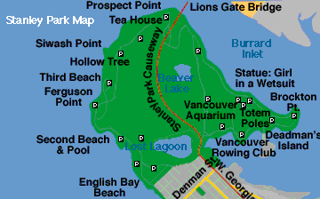 Map of Stanley Park