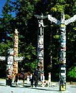 Totempoles in Stanley Park, Vancouver