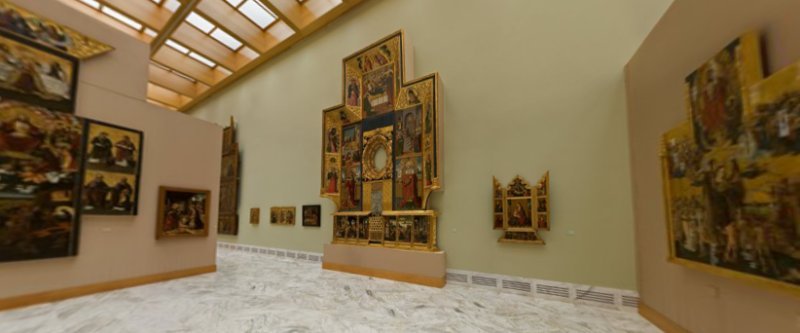Panorama fra Museo de Bellas Artes i Valencia